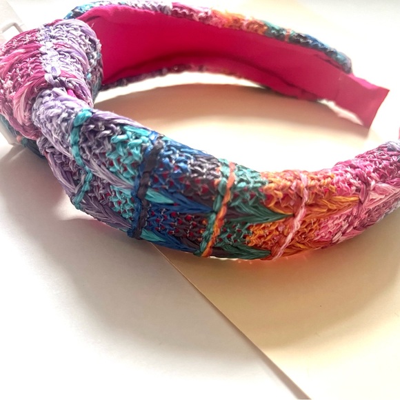 🏷️🆕🎉 pink & purple colorful threaded knotted headband - Picture 9 of 12